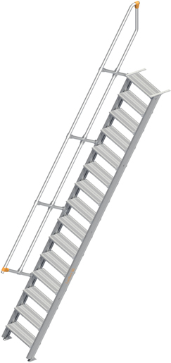 Layher Alu-Treppe 60° mit Handlauf 0,60x3,60m #1116615